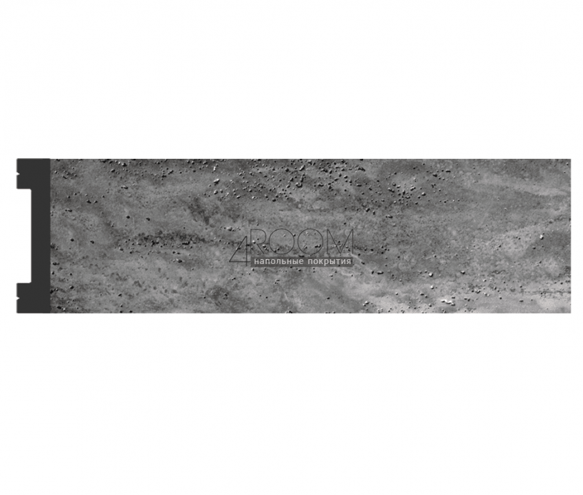 Цветной плинтус (молдинг, рейка) из дюрополимера DECOMASTER D157-1632G ДМ (66*13*2900мм)
