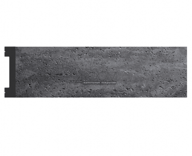 Цветной плинтус (молдинг, рейка) из дюрополимера DECOMASTER D157-1632 ДМ (66*13*2900мм)