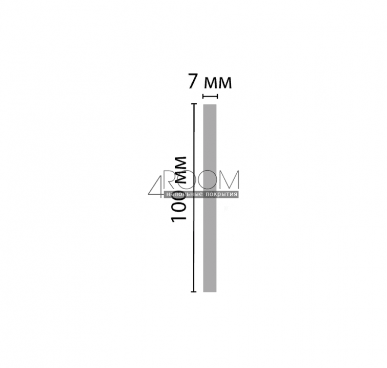Цветной плинтус из дюрополимера DECOMASTER D310-1632 ДМ (100*7*2900мм)