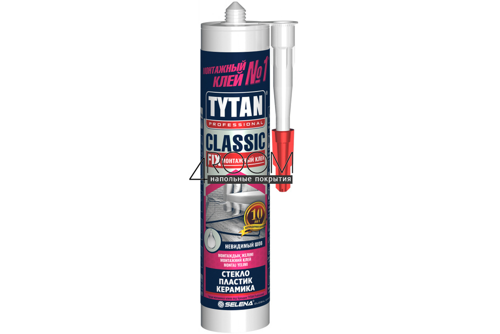 Монтажный каучуковый клей TYTAN PROFESSIONAL Classic Fix прозрачный, 310мл