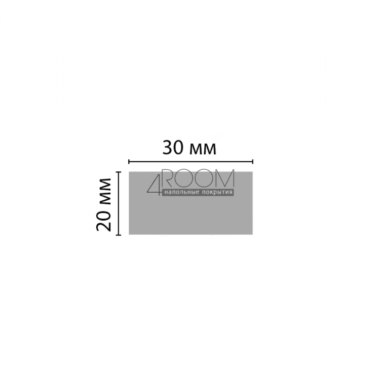 Цветная рейка - молдинг DECOMASTER D048-88 ДМ(20*30*2900 мм)