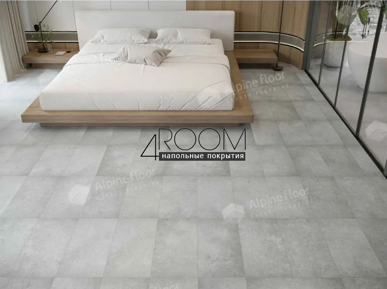 Кварц-виниловая, клеевая LVT плитка Alpine Floor Light Stone LVT, Ройал ECO-15-13, 608х303х2,5мм, 43 класс