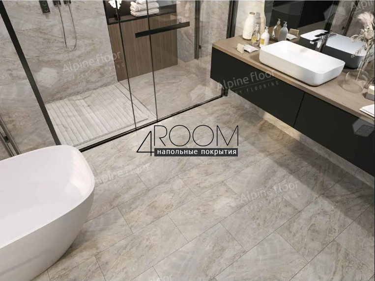 Кварц-виниловая, клеевая LVT плитка Alpine Floor Light Stone LVT, Вилио ECO-15-20, 608х303х2,5мм, 43 класс