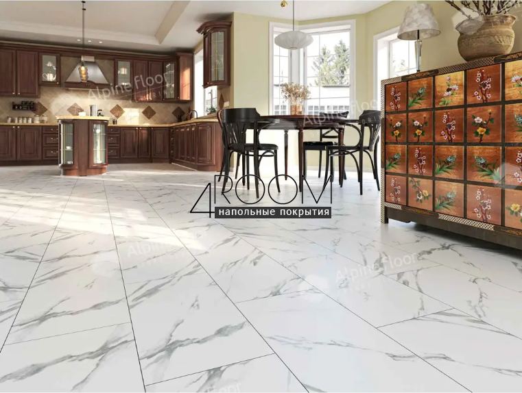 Кварц-виниловая, клеевая LVT плитка Alpine Floor Light Stone LVT, Делмар ECO-15-19, 608х303х2,5мм, 43 класс