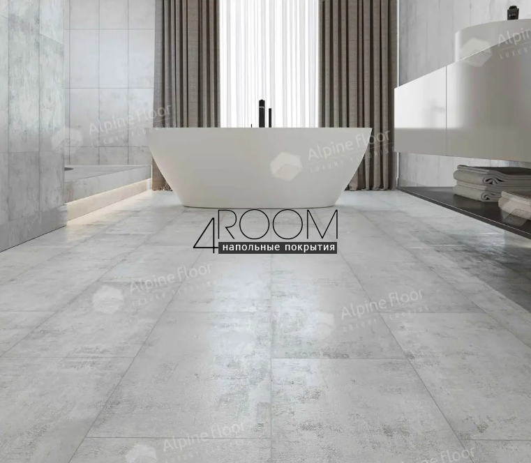 Кварц-виниловая, клеевая LVT плитка Alpine Floor Light Stone LVT, Сумидеро ECO-15-17, 608х303х2,5мм, 43 класс