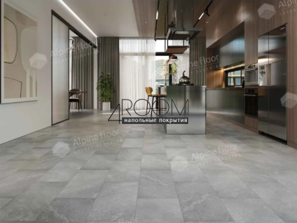 Кварц-виниловая, клеевая LVT плитка Alpine Floor Light Stone LVT, Блайд ECO-15-16, 608х303х2,5мм, 43 класс