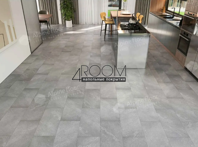 Кварц-виниловая, клеевая LVT плитка Alpine Floor Light Stone LVT, Блайд ECO-15-16, 608х303х2,5мм, 43 класс
