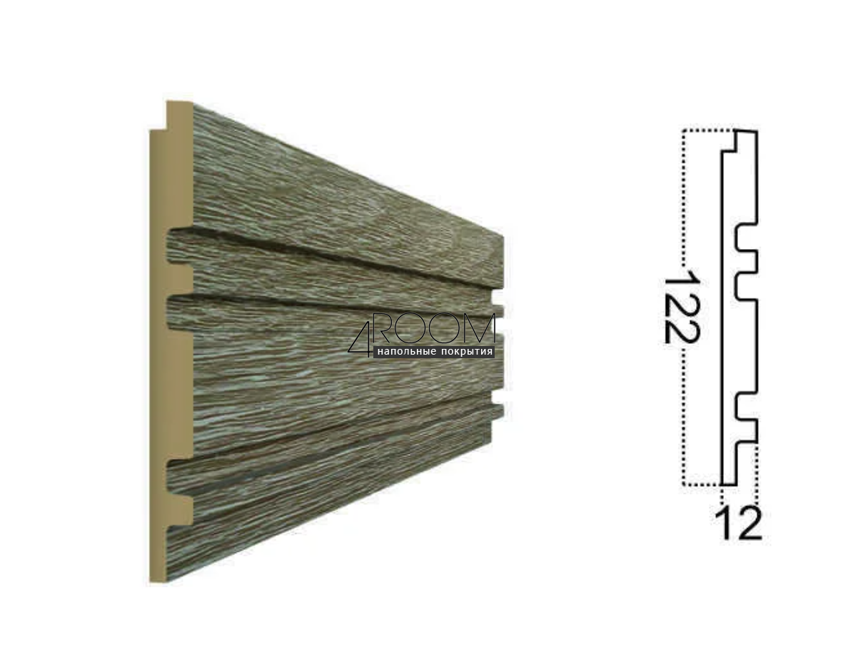 Стеновая 3D Панель Paolo Arte Konture, Kr200SP-10/2,7 Клён, 122х12х2700мм