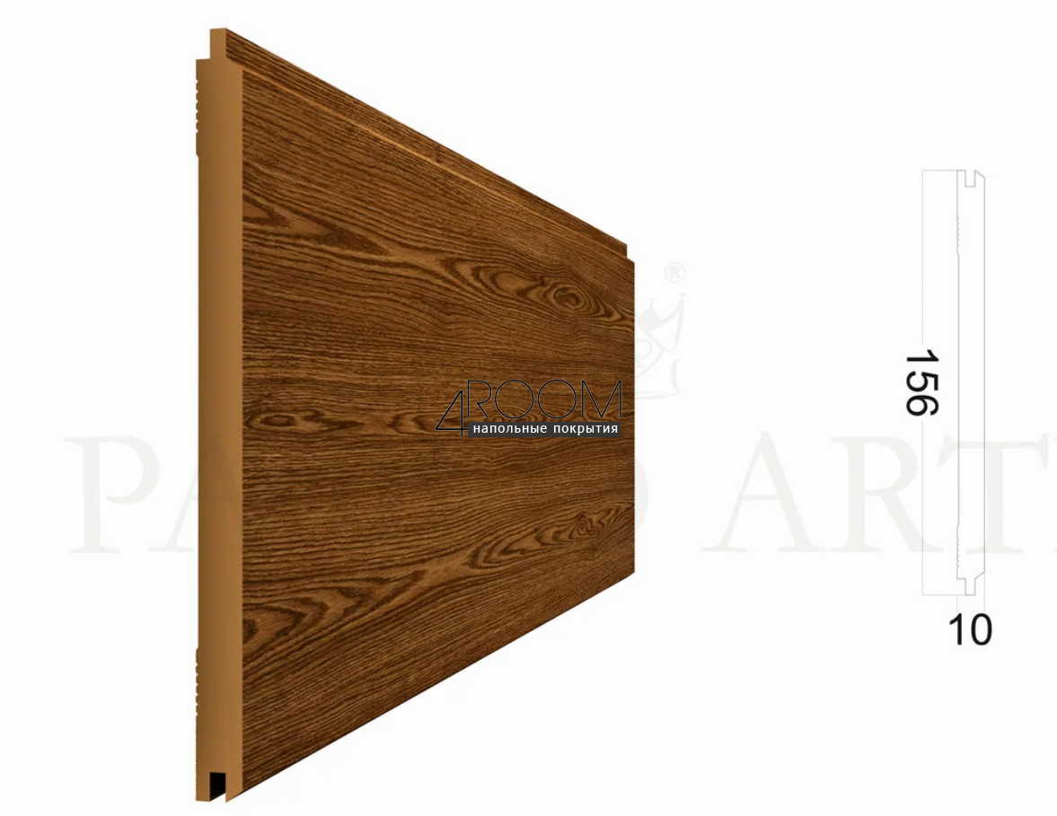 Стеновая 3D Панель Paolo Arte, Kr201SP-14/2,7 Дуб, 156х10х2700мм