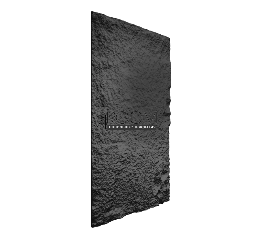 Стеновая Панель из полиуретана Камень Paolo Arte Rock k002-5, тёмно-серый, 1200х600х30мм