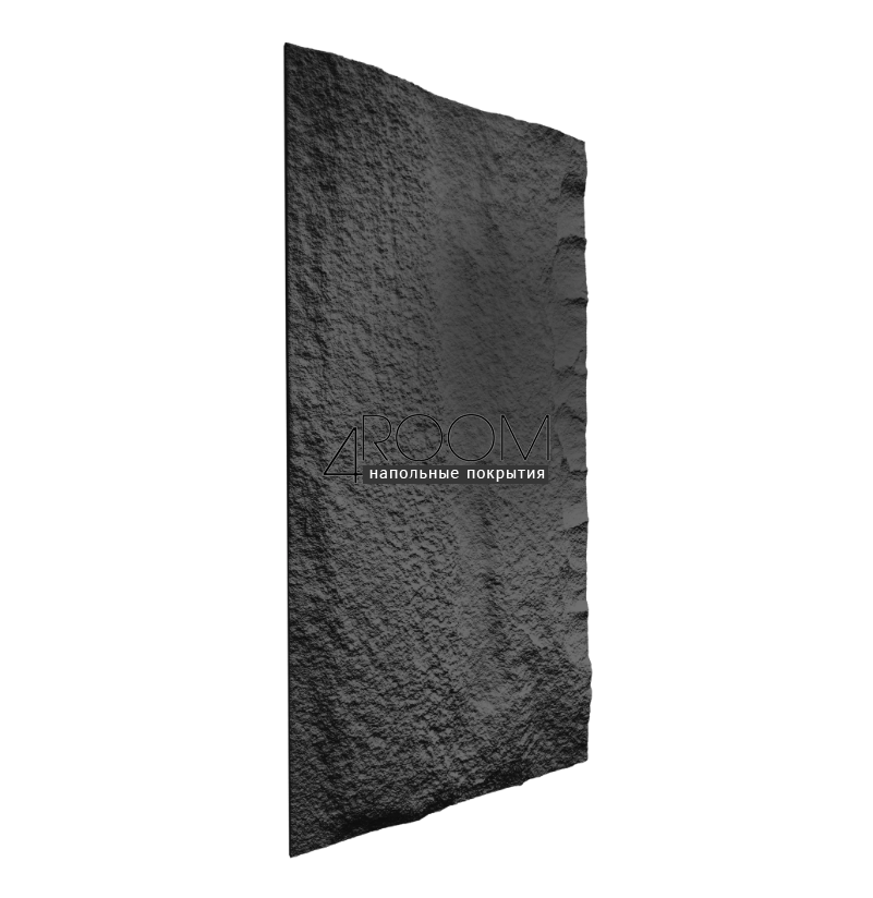 Стеновая Панель из полиуретана Камень Paolo Arte Rock k003-5, тёмно-серый, 1200х600х30мм