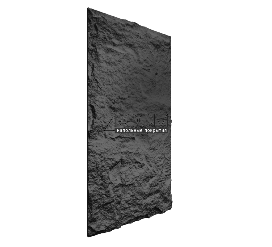 Стеновая Панель из полиуретана Камень Paolo Arte Rock k005-5, тёмно-серый, 1200х600х30мм