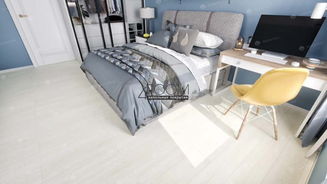 Каменно-полимерная замковая SPC плитка Alpine Floor Канадский лес ECO 9-2 MC, 1220х183мм, 6/0,55мм с встроенной подложкой, 43 класс