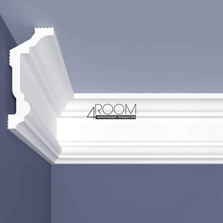 Потолочный плинтус/карниз из пенопласта Bello Deco С2/110, 110х50х2000мм