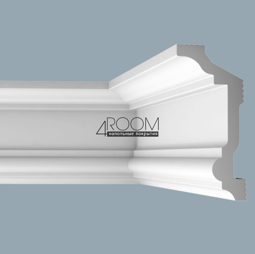 Потолочный плинтус/карниз из пенопласта Bello Deco С2/110, 110х50х2000мм