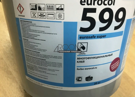 Многофункциональный водно-дисперсионный клей Forbo Eurocol 599 Eurosafe Super, 5 кг