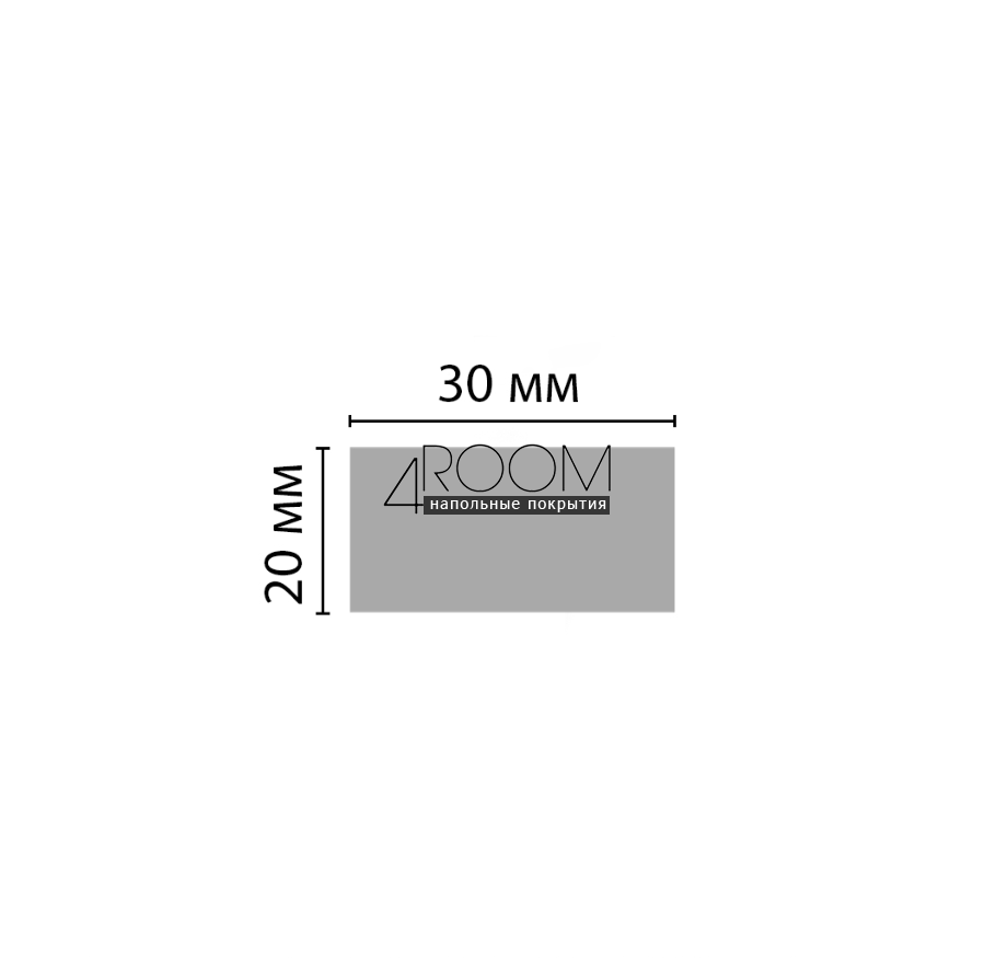 Цветная рейка из дюрополимера - молдинг Decomaster D048-82, 30*20*2900 мм
