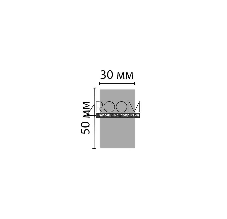 Цветная рейка из дюрополимера - молдинг Decomaster D049-82, 30*50*2900 мм