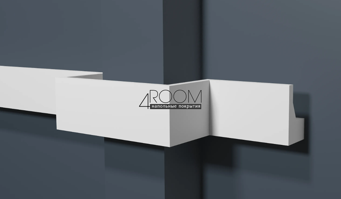 Молдинг из дюрополимера под покраску под скрытую подсветку Decor-Dizayn DD616, 40x25х2000 мм