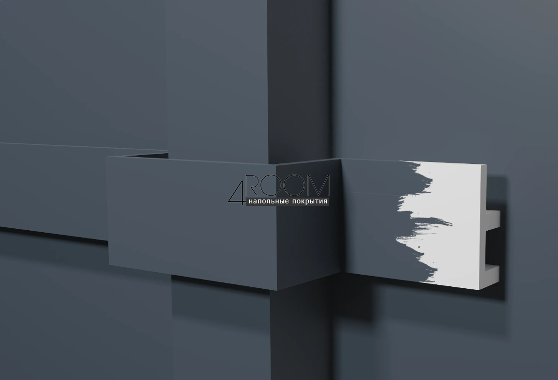 Молдинг из дюрополимера под покраску под скрытую подсветку Decor-Dizayn DD617, 50x20х2000 мм