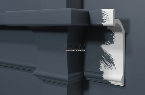 Молдинг из дюрополимера под покраску Decor-Dizayn DD518, 125x45х2000 мм