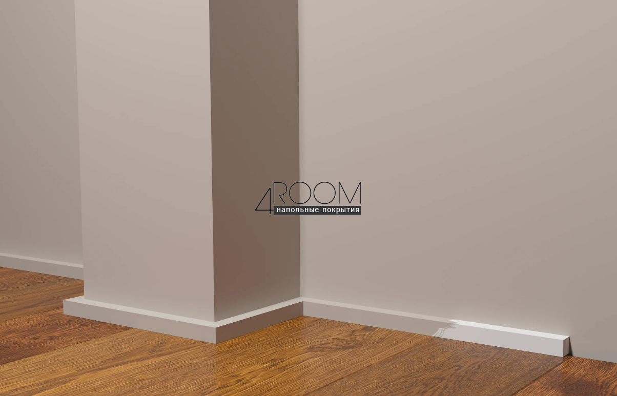 Плинтус из дюрополимера под покраску Decor-Dizayn DD621, 15х15х2000мм