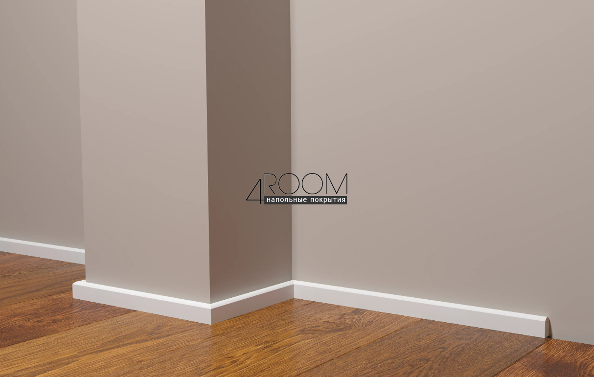Плинтус из дюрополимера под покраску Decor-Dizayn DD638, 10х18,4х2000мм