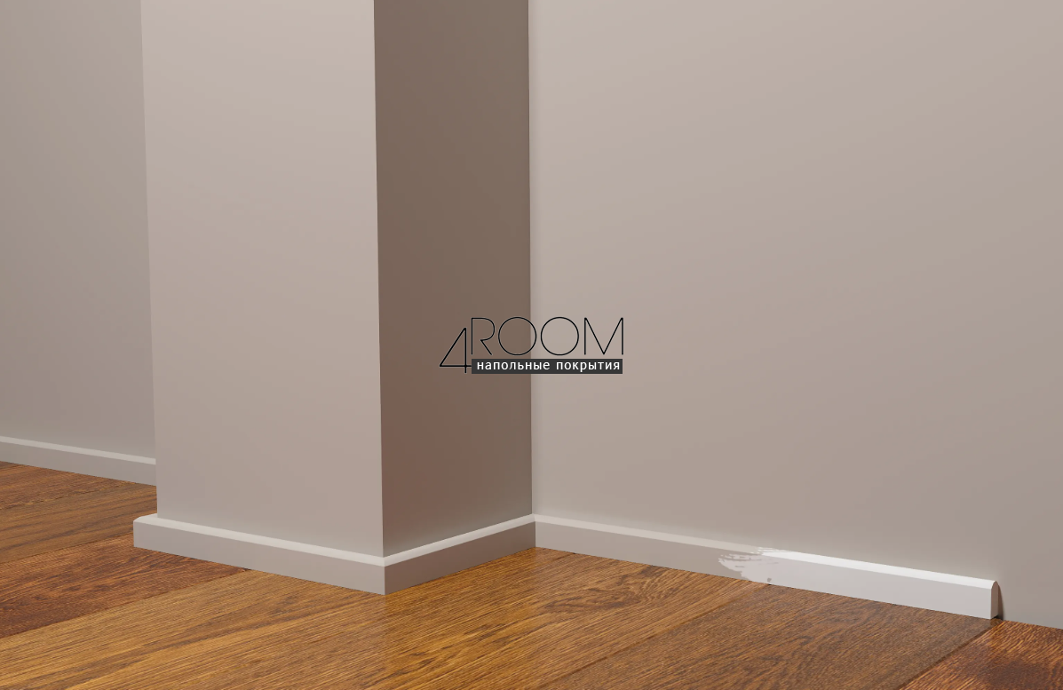 Плинтус из дюрополимера под покраску Decor-Dizayn DD638, 10х18,4х2000мм