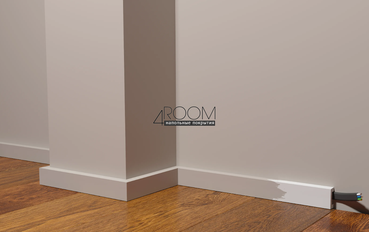 Плинтус из дюрополимера под покраску Decor-Dizayn DD626, 30х13х2000мм