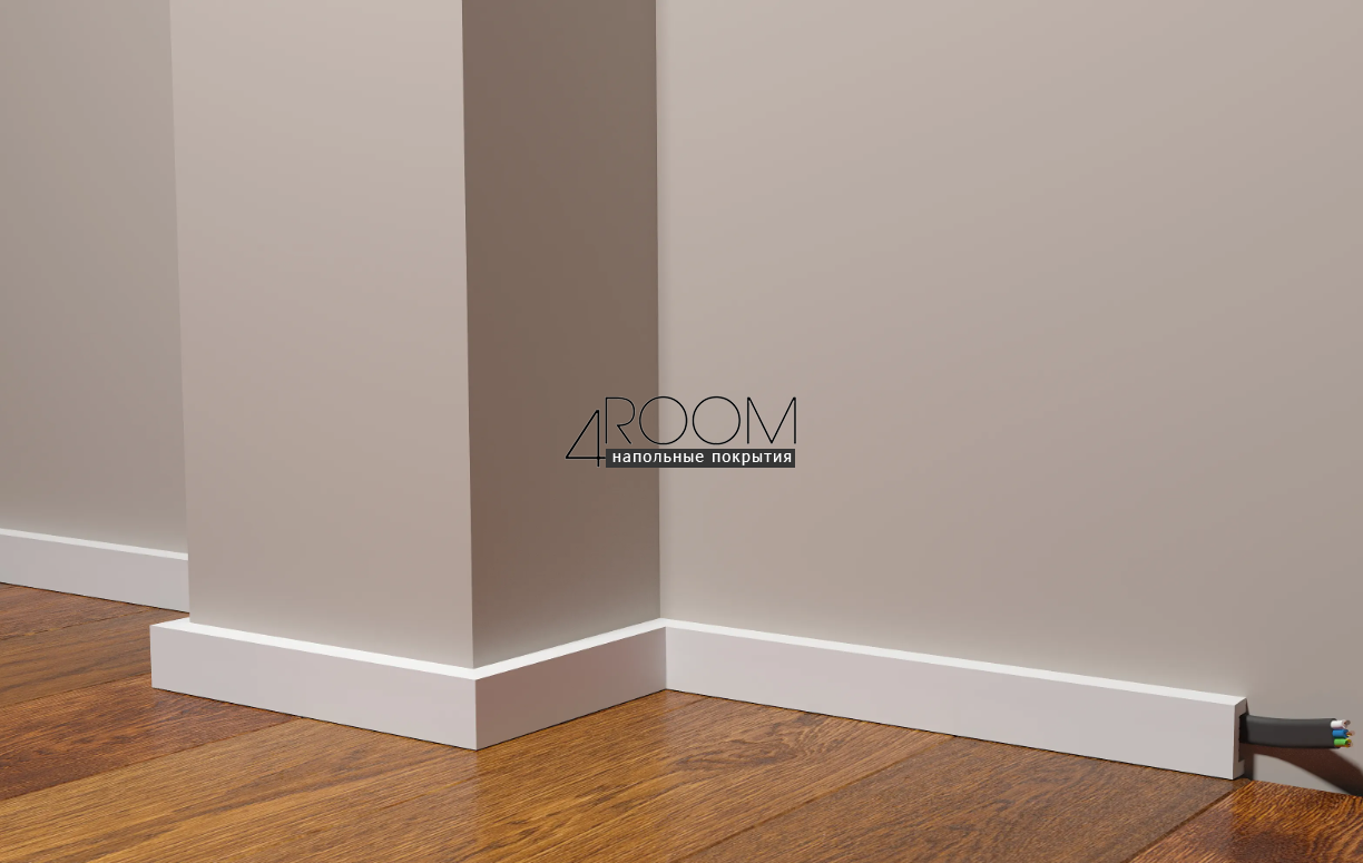 Плинтус из дюрополимера под покраску Decor-Dizayn DD626, 30х13х2000мм