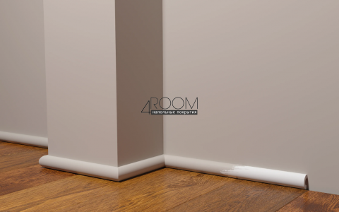Плинтус из дюрополимера под покраску Decor-Dizayn DD640(3м), 24х13х3000мм