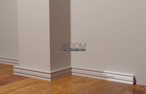 Плинтус из дюрополимера под покраску Decor-Dizayn DD633, 36х18х2000мм