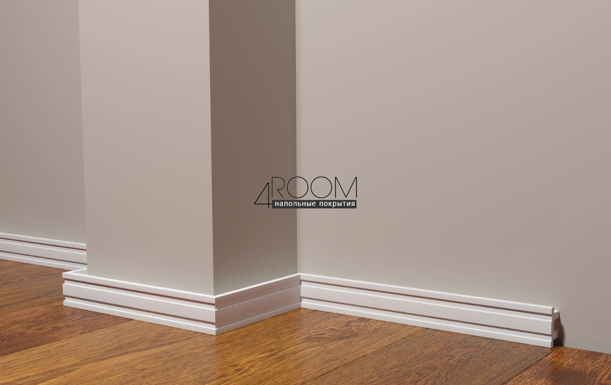 Плинтус из дюрополимера под покраску Decor-Dizayn DD633, 36х18х2000мм
