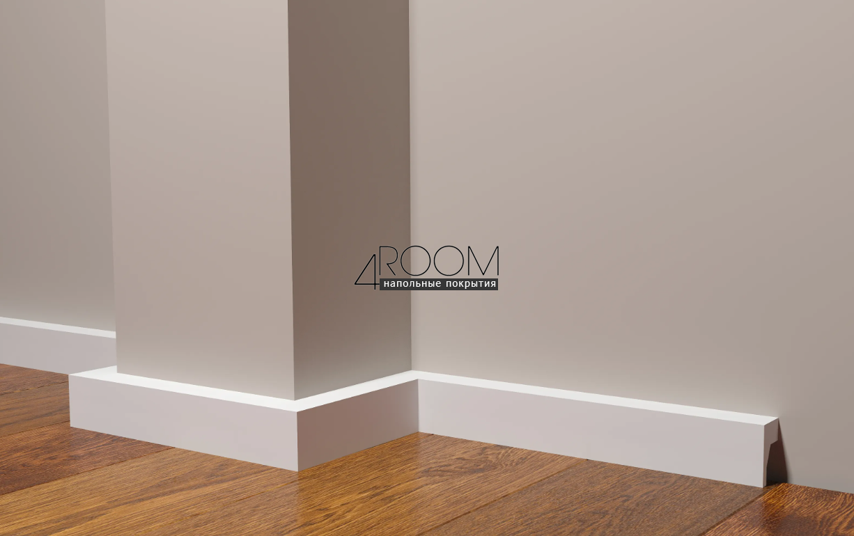 Плинтус из дюрополимера под покраску Decor-Dizayn DD616, 40х25х2000мм