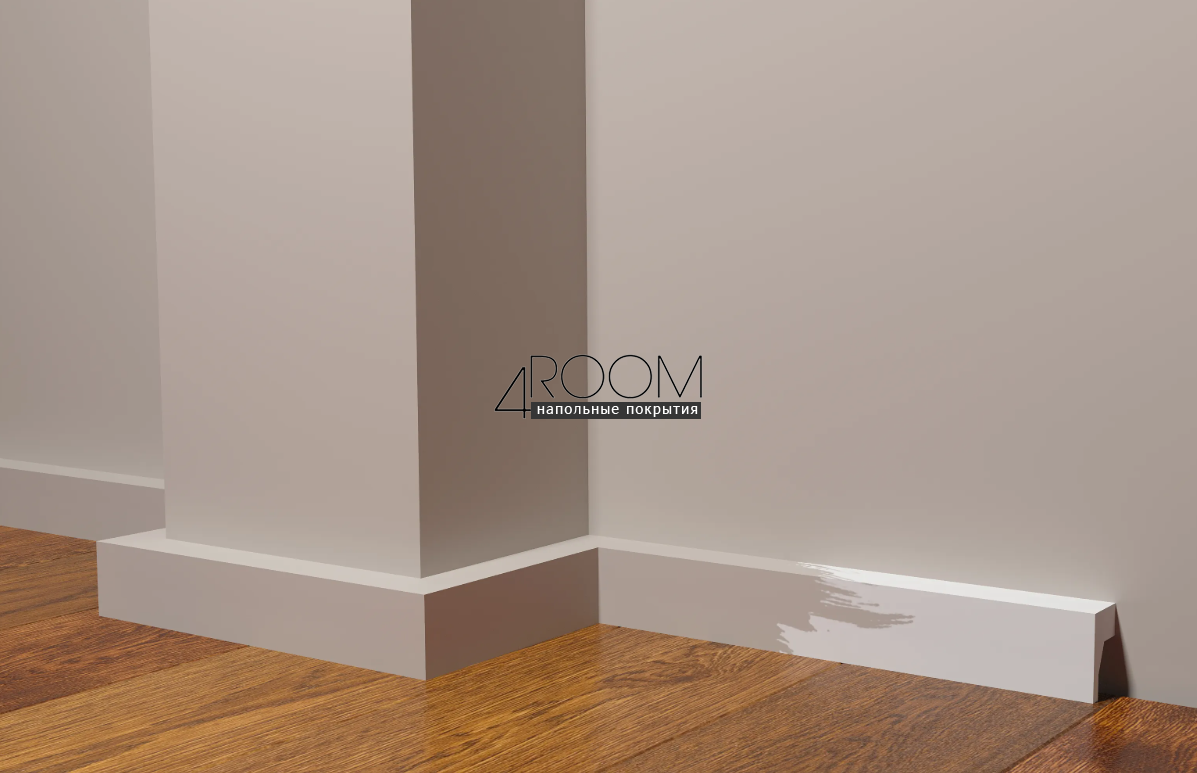 Плинтус из дюрополимера под покраску Decor-Dizayn DD616, 40х25х2000мм