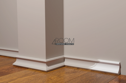 Плинтус из дюрополимера под покраску Decor-Dizayn DD151А, 50х22х2000мм