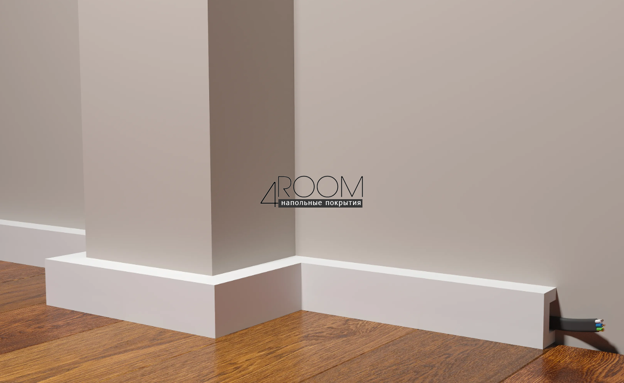 Плинтус из дюрополимера под покраску Decor-Dizayn DD613, 50х30х2000мм