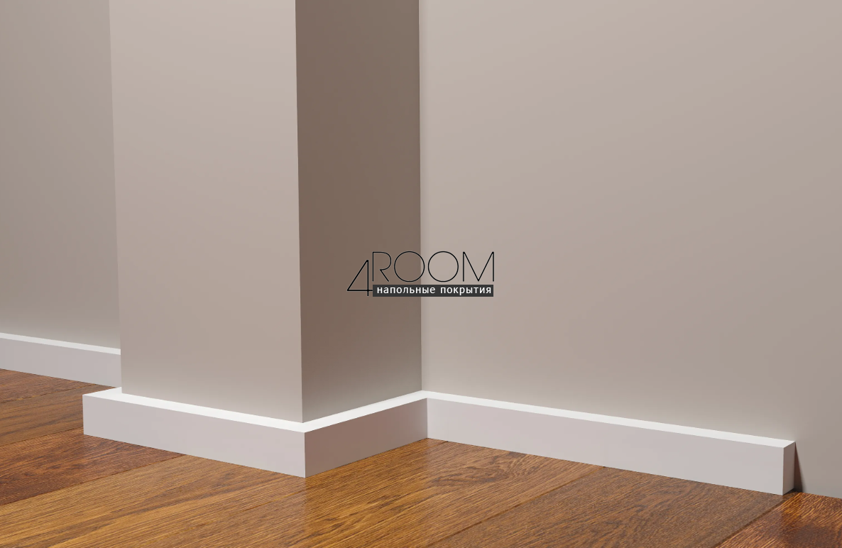 Плинтус из дюрополимера под покраску Decor-Dizayn DD611, 30х20х2000мм