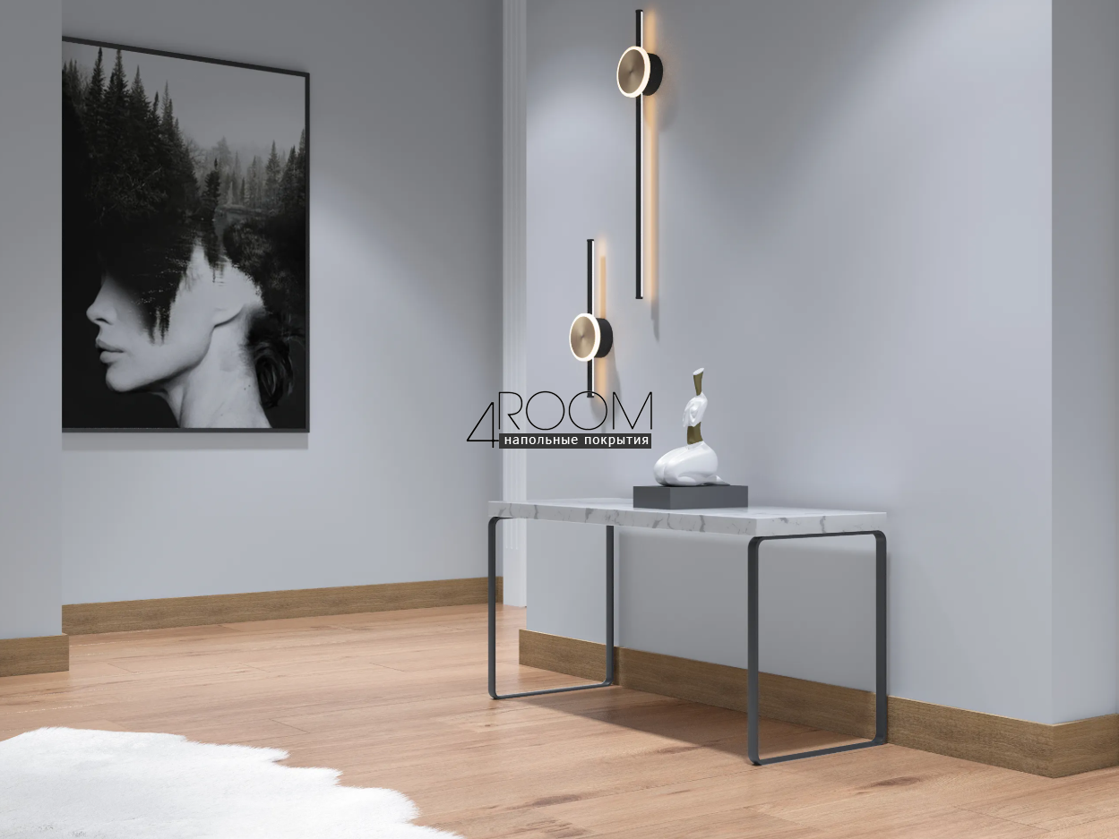 Цветной плинтус из дюрополимера Decor-Dizayn 708-64SH, 80х13х2400мм
