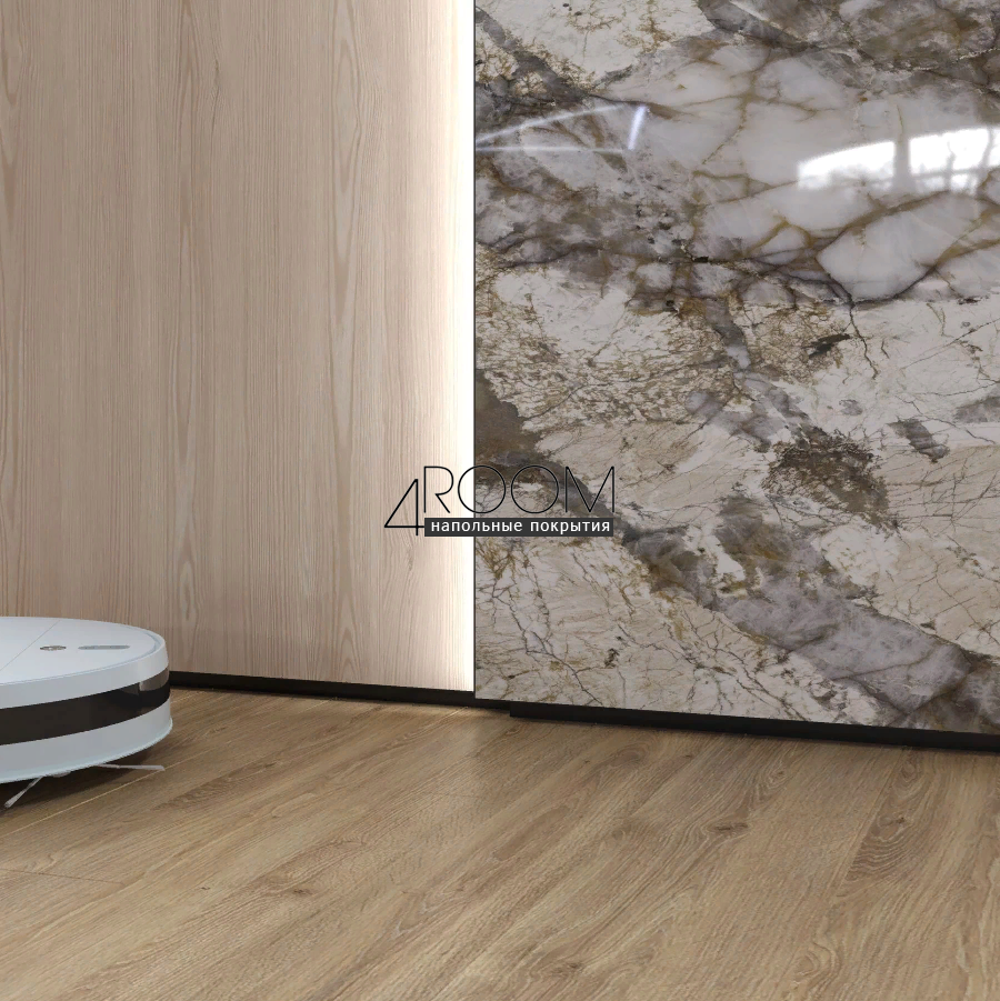Теневая алюминиевая рейка Laconistiq MULTILEVEL NEW для TV зон и разноуровневых стен, 46.5x28.7x3000мм, Золото анод
