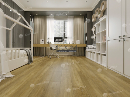 Каменно-полимерная замковая SPC плитка Alpine Floor Classic Light Бук ECO 141-88 MC, 1220х183мм, 3,5/0,3мм, 34 класс