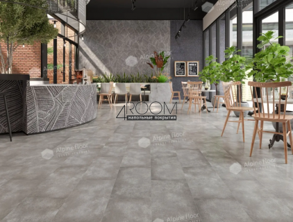 Каменно-полимерная замковая SPC плитка Alpine Floor Stone Mineral Core Девон ECO 4-12 MC 4мм/0,5мм защитный слой