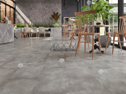 Каменно-полимерная замковая SPC плитка Alpine Floor Stone Mineral Core Девон ECO 4-12 MC 4мм/0,5мм защитный слой