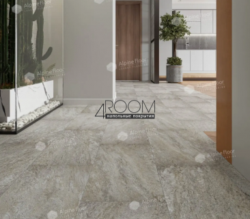 Каменно-полимерная замковая SPC плитка Alpine Floor Stone Mineral Core Шеффилд ECO 4-13 MC 4мм/0,5мм защитный слой