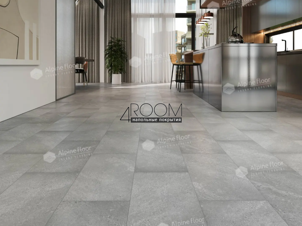 Каменно-полимерная замковая SPC плитка Alpine Floor Stone Mineral Core Блайд ECO 4-14 MC 4мм/0,5мм защитный слой