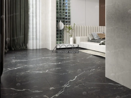 Каменно-полимерная замковая SPC плитка Alpine Floor Stone Mineral Core Гермес ЕСО 4-28 MC 4мм/0,5мм защитный слой