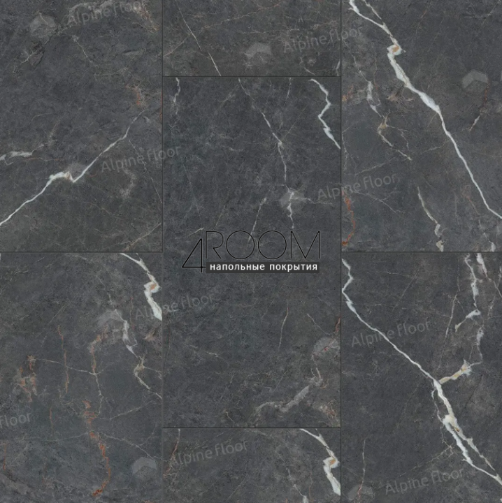 Каменно-полимерная замковая SPC плитка Alpine Floor Stone Mineral Core Гермес ЕСО 4-28 MC 4мм/0,5мм защитный слой