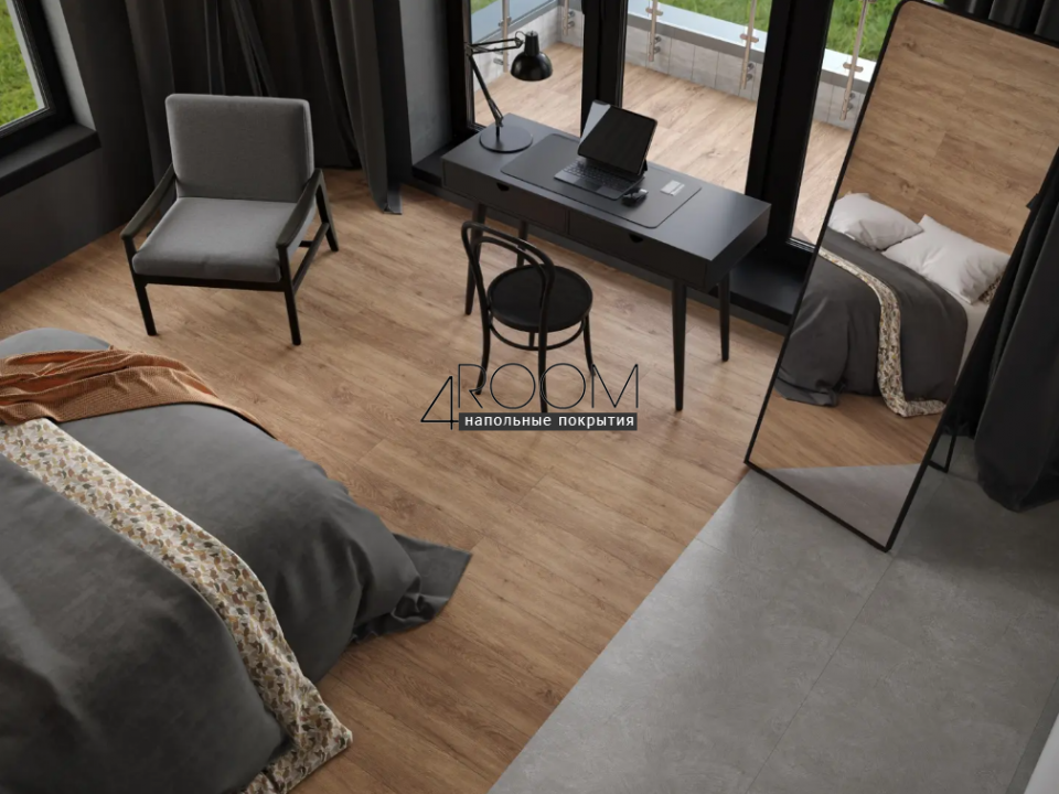 Каменно-полимерная замковая SPC плитка Alpine Floor Гранд Секвойя ГЕВУИНА ECO 11-708 MC, 1220х183мм, 5/0,5мм, 43 класс