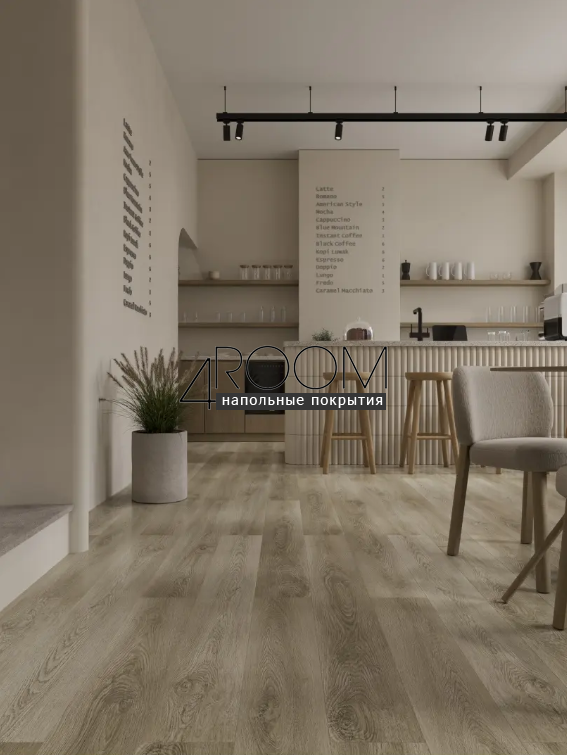 Каменно-полимерная замковая SPC плитка Alpine Floor Гранд Секвойя КЛАУД ECO 11-1508 MC, 1524х180мм, 5/0,5мм, 43 класс