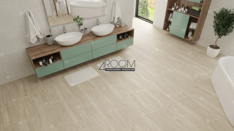 Каменно-полимерная замковая SPC плитка Alpine Floor Секвойя Серая ЕСО 6-5 SPC, 1220х183мм, 4/0,5мм, 43 класс